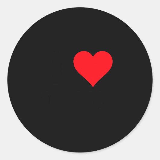 I Heart Louis First Name I Love D Stuff Premium Tr ラウンドシール (正面)