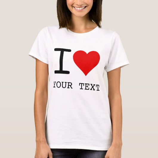 I Heart Love テンプレート Tシャツ (正面)