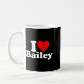 I Heart Love Bailey  コーヒーマグカップ (左)