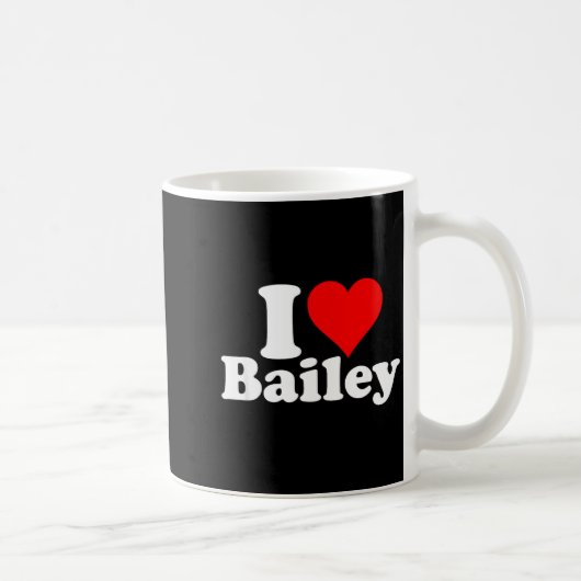 I Heart Love Bailey  コーヒーマグカップ (右)