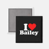 I Heart Love Bailey  マグネット (正面/裏面)