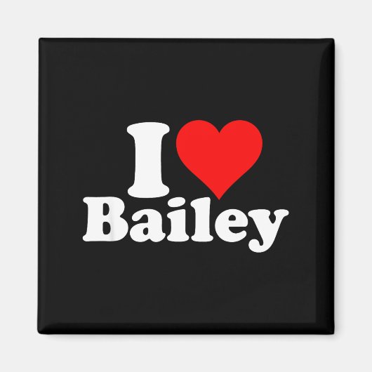 I Heart Love Bailey  マグネット (正面)