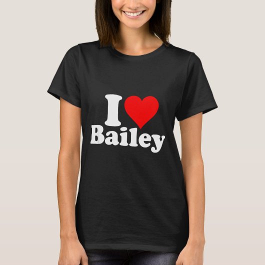 I Heart Love Bailey  Tシャツ (正面)