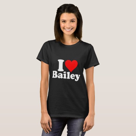 I Heart Love Bailey  Tシャツ (正面フル)