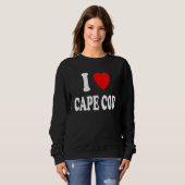 I Heart Love Cape Cod Travel Tourism Vacation スウェットシャツ (正面フル)