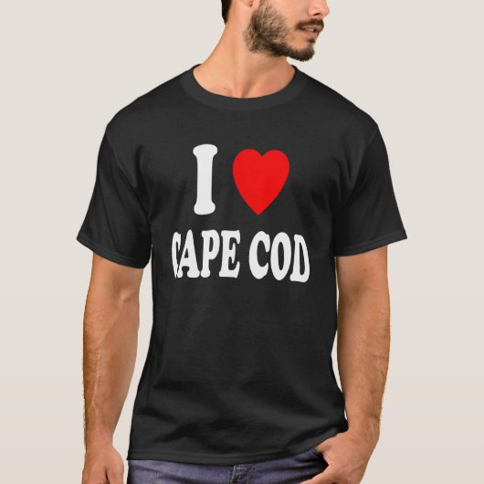 I Heart Love Cape Cod Travel Tourism Vacation Tシャツ (正面)