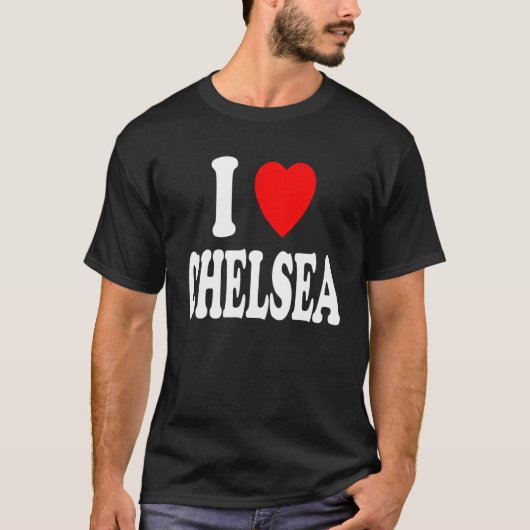 I Heart (Love) Chelsea Cute Matching Couple Spouse Tシャツ (正面)