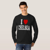 I Heart (Love) Chelsea Cute Matching Couple Spouse Tシャツ (正面フル)