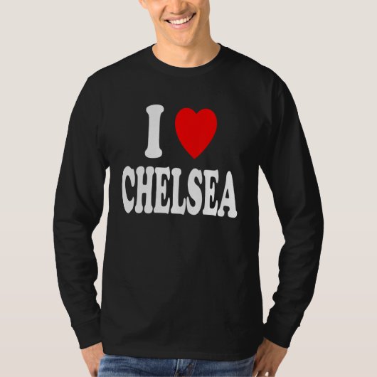 I Heart (Love) Chelsea Cute Matching Couple Spouse Tシャツ (正面)