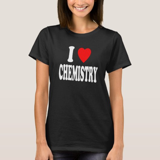 I Heart (Love) Chemistry Chemist Scientist Premium Tシャツ (正面)