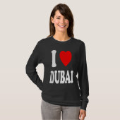 I Heart Love Dubai Travel Vacation Tourism Home Tシャツ (正面フル)