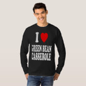 I Heart Love Green Bean Casserole Thanksgiving Hol Tシャツ (正面フル)