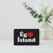 I Heart (Love) Iceland [Ég Elska Ísland] Icelandic 名刺 (スタンド正面)