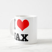 I HEART (LOVE) JAX コーヒーマグカップ (正面左)