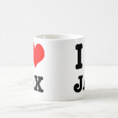 I HEART (LOVE) JAX コーヒーマグカップ (中央)
