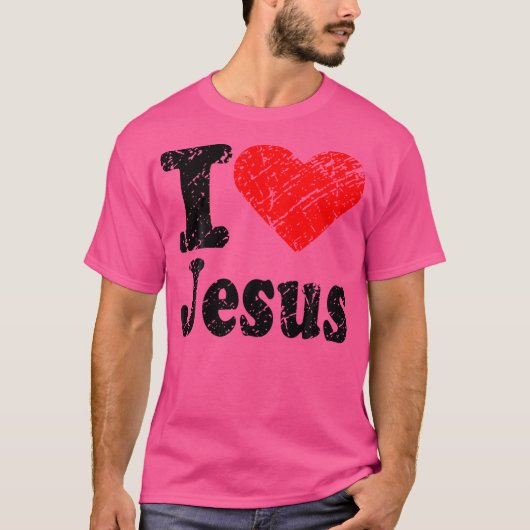I Heart Love Jesus Christ Christian Quote n Kid Tシャツ (正面)