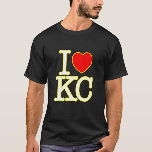 I Heart Love KC Kansas City Tシャツ (正面)