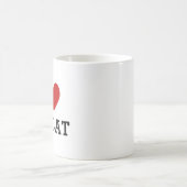 I Heart Love My Cat Mug – Cute Pet Lover Gift モーフィングマグカップ (中央)