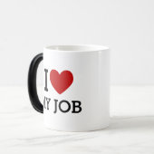 I Heart Love My Job Mug – Positive Office Gift モーフィングマグカップ (正面左)