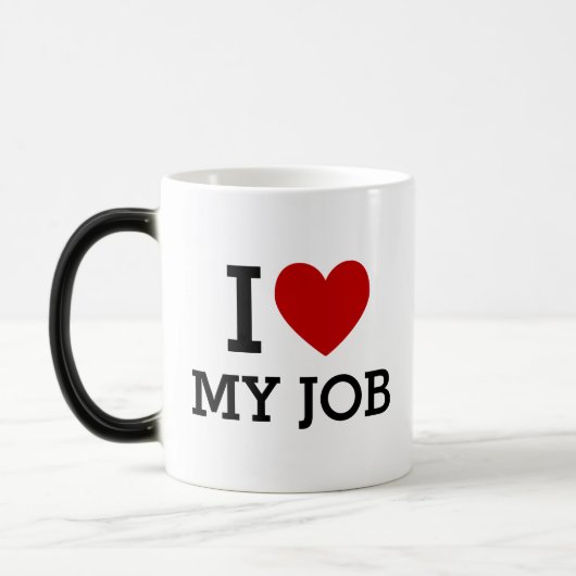 I Heart Love My Job Mug – Positive Office Gift モーフィングマグカップ (左)