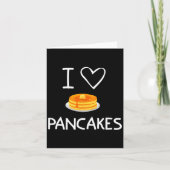 I Heart Love Pancakes, Funny, Jokes, Sarcastic, Fa カード (正面)