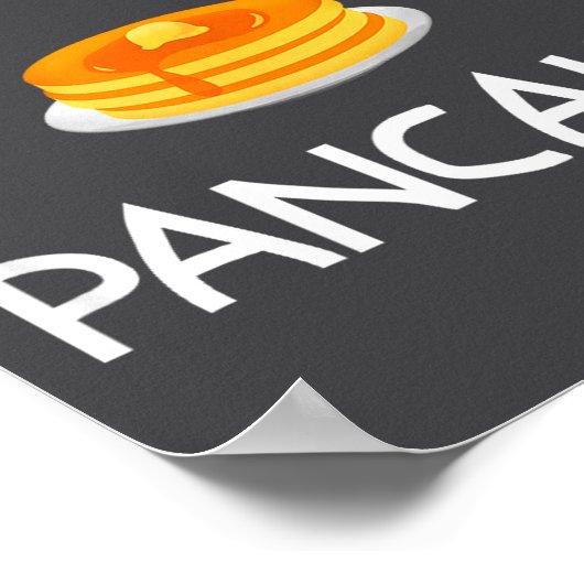 I Heart Love Pancakes, Funny, Jokes, Sarcastic, Fa ポスター (角)