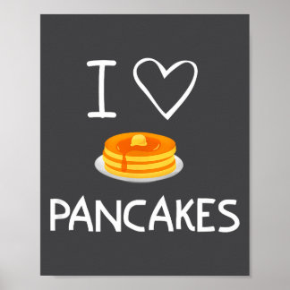 I Heart Love Pancakes, Funny, Jokes, Sarcastic, Fa ポスター