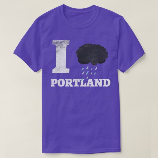 I Heart Love Portland Oregon Pride Funny T USA Tシャツ (デザイン正面)