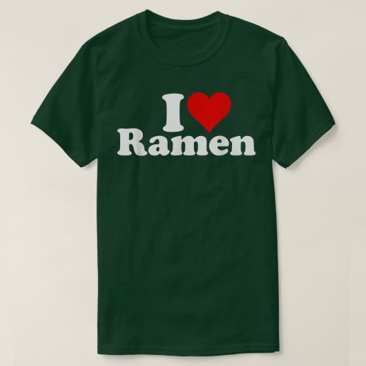 I Heart Love Ramen Japanese Noodles 430 Tシャツ (デザイン正面)
