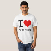 I Heart Love Template Tシャツ (正面フル)