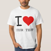 I Heart Love Template Tシャツ (正面)