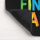 I Heart Love To Finger Paint Cute Couple Valentine マウスパッド (コーナー)