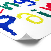 I Heart Love To Finger Paint - Funny Couple  ポスター (角)