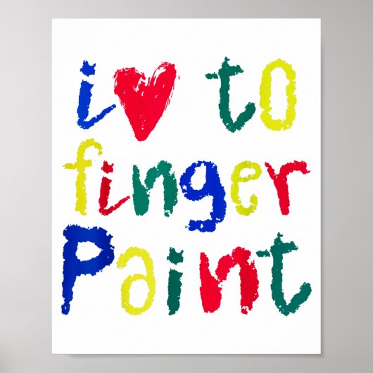 I Heart Love To Finger Paint - Funny Couple  ポスター (正面)