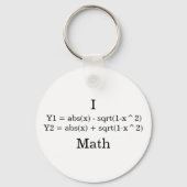 I heart math キーホルダー (正面)