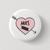 I Heart Mies van der Rohe Pin 缶バッジ (正面)