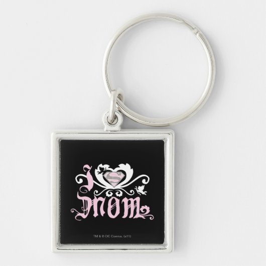 I Heart Mom Pink キーホルダー (正面)