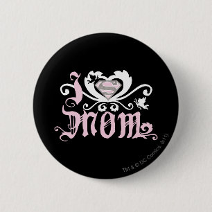 I Heart Mom Pink 缶バッジ