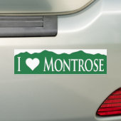 I <heart> Montrose バンパーステッカー (車上)