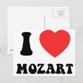 I Heart Mozart ポストカード (正面/裏面)