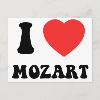 I Heart Mozart ポストカード