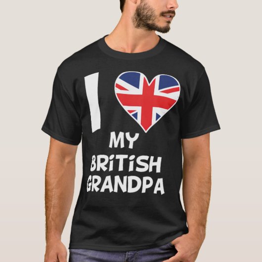 I Heart My British namastay design  Tシャツ (正面)