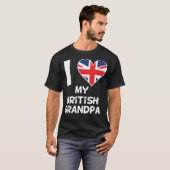 I Heart My British namastay design  Tシャツ (正面フル)