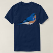 I Heart my Eastern Bluebird Tシャツ (デザイン正面)