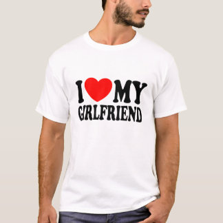 I Heart My Girlfriend, I Love My GF, Valentine Day Tシャツ