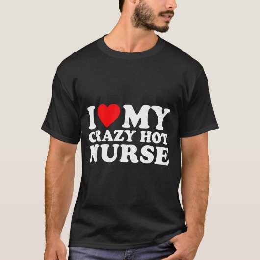 I Heart My Nurse Husband Wife Funny Matching Coupl Tシャツ (正面)