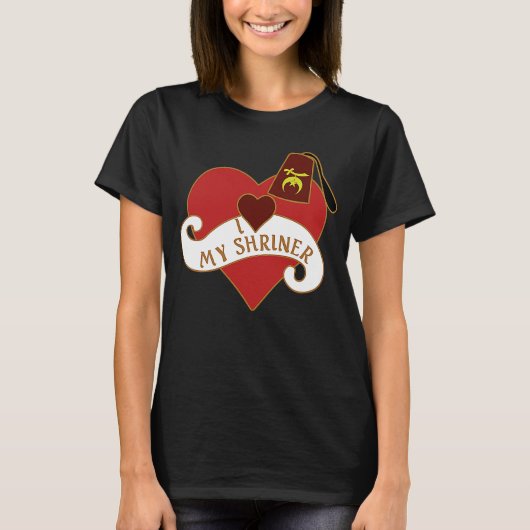 I Heart My Shriner Noble the Mystic Shrine Thanksg Tシャツ (正面)