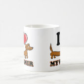 I-HEART-MY-WEINER コーヒーマグカップ (中央)