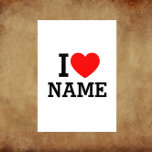 I Heart Name チラシ<br><div class="desc">Write your desired Name or Text on the name Section.</div>