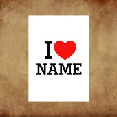 I Heart Name チラシ